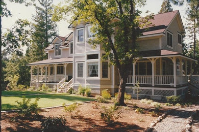Inspiration for a country exterior home remodel in Seattle