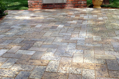 Recycled Granite Paving on a Patio In Colorado