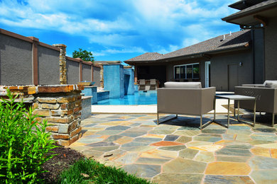 Patio - contemporary patio idea in Kansas City