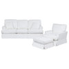 3-Piece Living Room Set, White