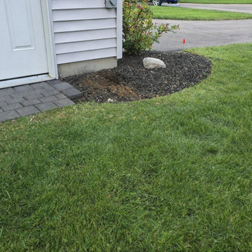Dark Paver Side Yard Walkway Clifton Park Clifton Park, NY