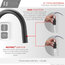 STYLISH Single Handle Pull Down Matte Black Kitchen Faucet