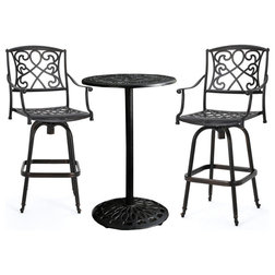 Mediterranean Outdoor Pub And Bistro Sets by GDFStudio