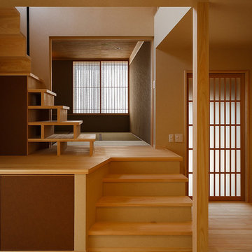 無垢材を使った「和」の空間