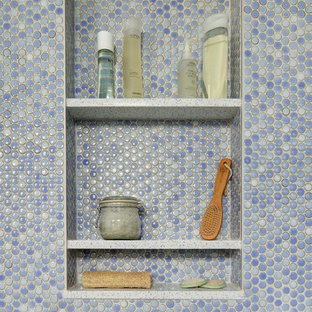 Badezimmer mit blauer Wandfarbe Ideen, Design & Bilder | Houzz