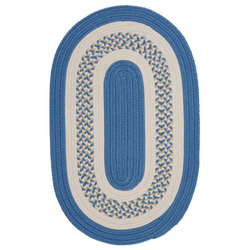 Colonial Mills Rug Flowers Bay Blue Oval