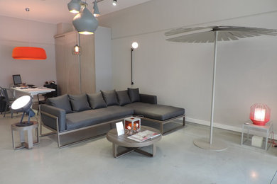 Contemporary living room in Corsica.