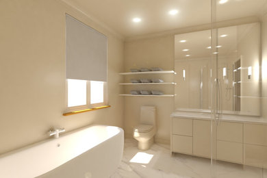 This is an example of a modern bathroom in Kent.
