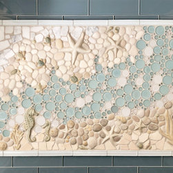 Nautical Kitchen Mosaic Seascape Backsplash - Tile Murals