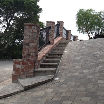 Brick retaining wall Greenbrae