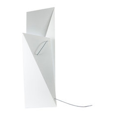 Geometric Steel Floor Lamp, White