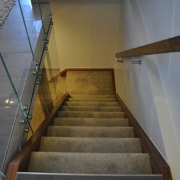 Walnut Cantilevered and Glass
