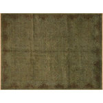 Bareens Designer Rugs - Overdyed Luvenia Teal Green/Red Area Rug, 7'8"x9'10" - Masterfully hand-knotted by skilled artists, this over dyed hand knotted rug highlights careful attention to detail and color to create a remarkable chromatic composition. Each rug is hand knotted using centuries old techniques and mellowed down by the natural energy of the sun. While retaining the original design each rug is given a unique artistic composition by over dying and washing each rug in remarkable color palette to produce a bolder, brighter, modern and saturated look. The modern inspired look with rich, luscious detailing, vibrant feel and a show-stopping palette with saturated colors provides an unexpected decor twist. The historic and timeless appearance of this collection offers an exquisite quality of one-of-a-kind artistic rugs.