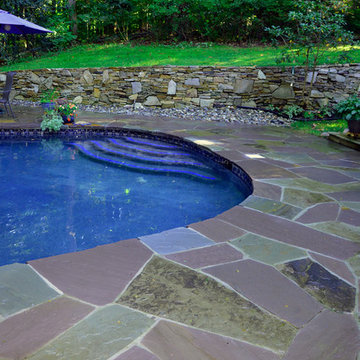 Upper Marlboro Flagstone Pool Patio