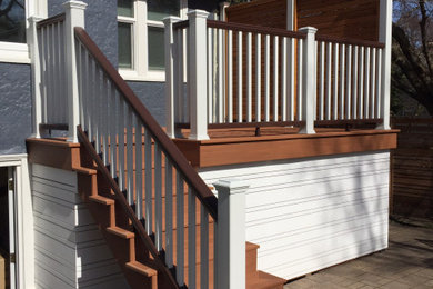 Example of a beach style home design design in Vancouver