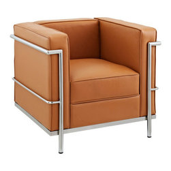 Modern Cube Chair-Tan - Products