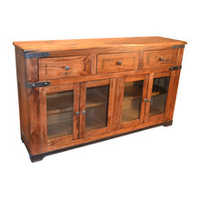 kitchen under redwood slab