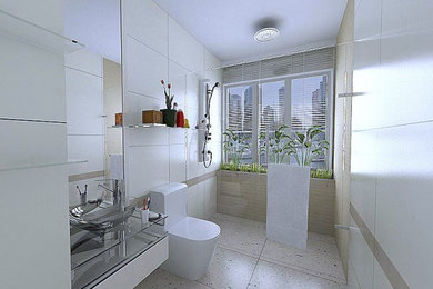 Bathroom - contemporary bathroom idea in New York