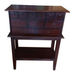 Set Of Antique Style 11-Drawer Side Tables - Coffee Table Sets