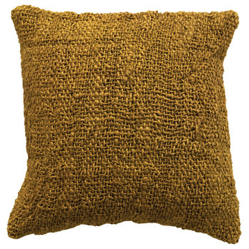 Woven Cotton and Jute Pillow