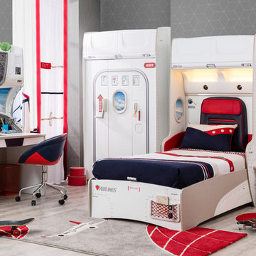 First Class Airplane Kids Bedroom