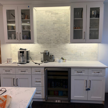 New Counter Space Cabinets and Custom Lighting