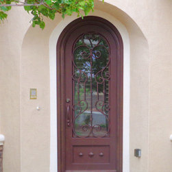 Biscay - Iron & Glass Entry Door - Front Doors