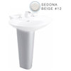 Toto PT908N Pedestal Base Only (Sink Sold Separate) - Sedona Beige