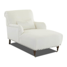 Upholstered Chaise Lounge, Natural