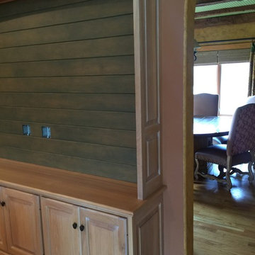 Rustic Hickory Entertainment Center