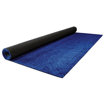 Outdoor Artificial Turf With Marine Backing, Electric Blue, 6 Ft X 25 Ft