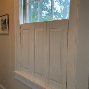 Interior raised panel shutters in Buckhead