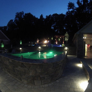 他の地域のおしゃれなプールの写真