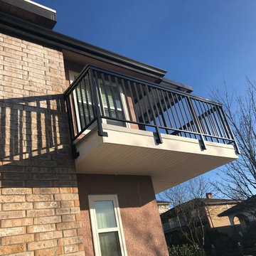 Repair deck, vinyl deck waterproofing, railing and patio cover. COMPLETED