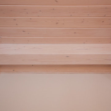 Knotty pine ceiling - with new stain changes the colors in the whole house