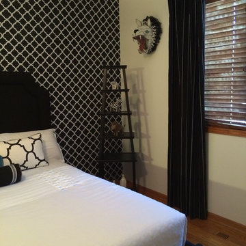 Black and White Guest Room