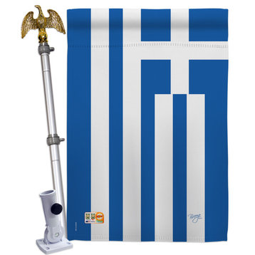 Greece Flags of the World Nationality House Flag Set