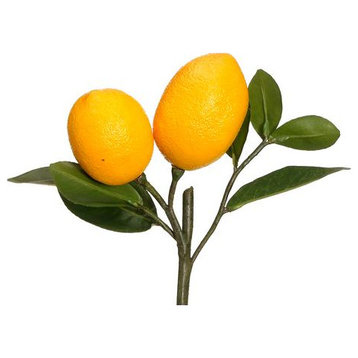 Silk Plants Direct Lemon Pick - Yellow - Pack of 12