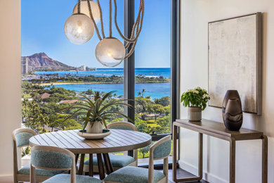 Dining room - contemporary dining room idea in Hawaii