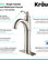 Riviera Single Handle 1-Hole Vessel Bathroom Faucet, Satin Nickel