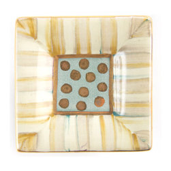 Parchment Stripe Knob | MacKenzie-Childs - Cabinet And Drawer Knobs