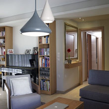 Wood & fabrics in a living room in Moschato