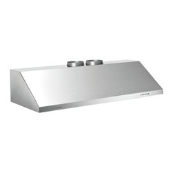 Bertazzoni 48" Professional Series Wall Mount Hood, Stainless Steel | KU48PRO2X - Range Hoods And Vents