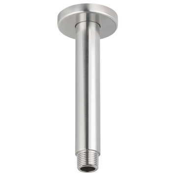 Miseno MNORSH206 6" Ceiling Mounted Shower Arm and Flange - Brushed Nickel