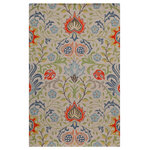 Momeni - Momeni Newport Hand Tufted Casual Area Rug Multi 3'9" X 5'9" - Inspired by the iconic textiles of William Morris, the updated patterns of this decorative area rug offer both classic and contemporary accent pieces with unlimited design potential. From lush botanical designs to Alhambra arabesques, each rug conveys an ageless beauty in shades of yellow, blue, grey and gold. 100% natural wool fibers and hand-tufted construction give each dynamic floorcovering structure and support that holds up beautifully in high-traffic areas of the home.