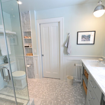 Carrera Marble master bath remodel