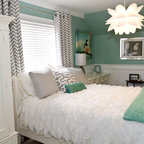 Gray and Turquoise Teen Bedroom - Contemporary - Kids - Detroit - by ...