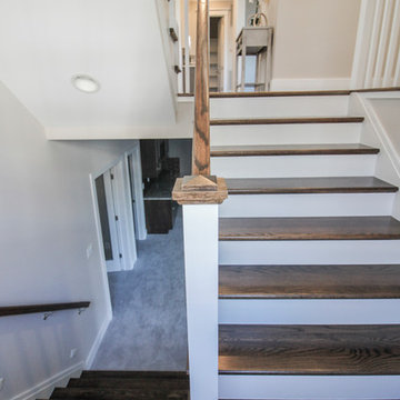 Project #57 | Staircase with Cozy Reading Nook Below