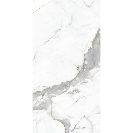Porcelain Marble Look Natural Matt Wall, Floor Tile Calacatta Carrara, 24x48