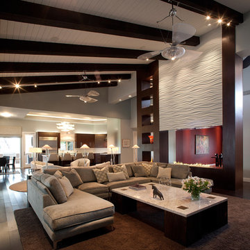 2014 FIRST PLACE WINNER * ASID AWARD - Great Room Toward Kitchen
